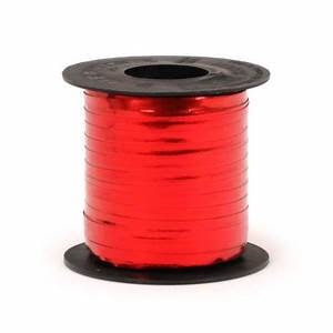 RMS-20 Red Metallic Ribbon Spool 3/16in. x 250yds.