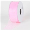 RO-02-25 Pink sheer organza ribbon. 1 1/2" x 25yds
