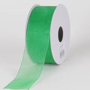 RO-17 Emerald Green sheer organza ribbon. 1 1/2" X 100yds.