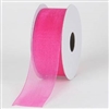 RO-28-25 Hot Pink sheer organza ribbon. 1 1/2" x 25yds.