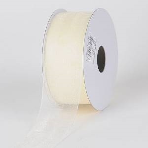 Silver Sheer Organza Ribbon, 1-1/2x100 Yards