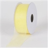 RO-96-25 Lt. Yellow sheer organza ribbon. 1 1/2" x 25yds