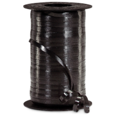 RS-90 Black-curling ribbon spool   3/16in. x 500 yds.