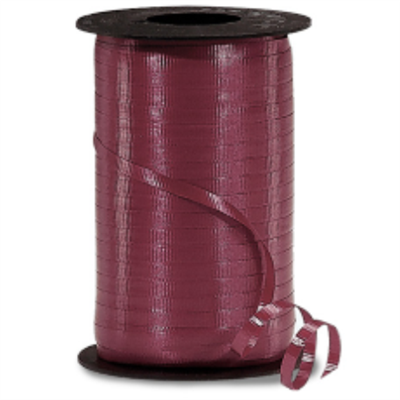 RS-94 Burgundy-curling ribbon spool  3/16in. x 500 yds.