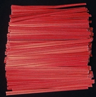 TP-01 Red paper twist tie. 3 1/2" Length Quantity 2,000