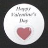 TS-23 "Happy Valentine's Day" white label 1 5/8in. dia. Quantity 96