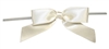 TTB2-86  Ivory 2 1/2" Twist Tie Bow Qty 100