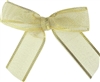 TTB2M-01  Metallic Gold 2 1/2" Twist Tie Bow Qty 100