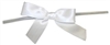 TTB3-01  White 3 1/4" Twist Tie Bow Qty 100