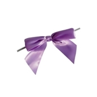 TTB3-08  Lavender 3 1/4" Twist Tie Bow Qty 100