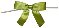 TTB3-21  Moss Green 3 1/4" Twist Tie Bow Qty 100