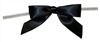 TTB3-90  Black 3 1/4" Twist Tie Bow Qty 100