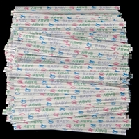 TTP-08 Baby Print paper twist tie. 3 1/2" Length Quantity 2,000