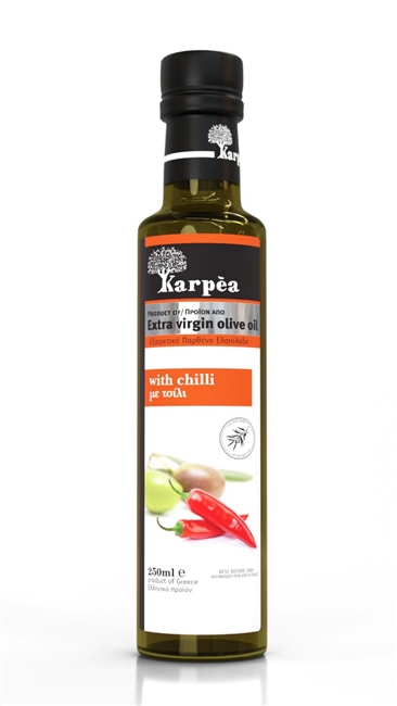 Karpea Greek infused chili olive oil