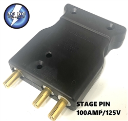 Hubbell Stage Pin Inline Male 100A 125V HBL100SPM