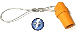 Male Device Cap, For 300/400A 600V AC/DC, Single Conductor Series 16 Cam lock. ORANGE