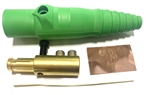 Hubbell series 16 GREEN CAM LOCK 400 AMP MALE