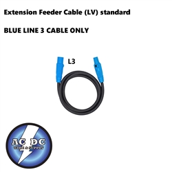 Extension Feeder Stage and lighting Cable 25 ft 4/0 L3 BLUE (LV) standard 405A