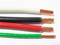 50' EA THHN THWN 6 AWG GAUGE BLACK WHITE RED COPPER WIRE + 50' 10 AWG GREEN