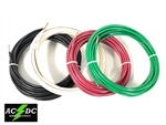 100' FEET EA THHN THWN-2 8 AWG GAUGE RED BLACK GREEN WHITE COPPER BUILDING WIRE
