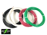 25' FEET EA THHN THWN-2 8 AWG GAUGE RED BLACK GREEN WHITE COPPER BUILDING WIRE