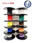 AUTOMOTIVE WIRE 20 AWG HIGH TEMP TXL STRANDED WIRE 10 COLORS 100 FT EA