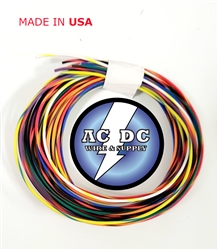 22 GAUGE TXL AUTOMOTIVE WIRE WITH 7 STRANDS OF BARE COPPER WIRE STRANDS