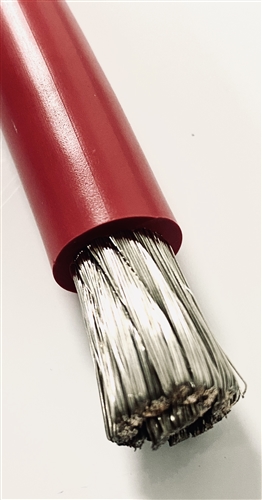 8 Gauge AWG Marine Grade Tinned Copper Battery Cable Red - by The Foot