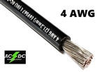 4 Gauge Battery Cable Marine Grade Tinned Copper (per ft) BLACK