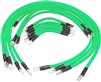 AC/DC WIRE AND SUPPLY 2 Gauge E-Z-GO TXT Golf Cart Battery Cables (13 pc Set) Braided Color Set Neon Green