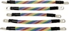1 Gauge ACDC WIRE AND SUPPLY Golf Cart Braided Battery Cable Set, (rainbow) E-Z-GO 1994 & UP MED/TXT 36V U.S.A Made