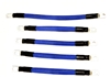 ACDC WIRE AND SUPPLY 2 Gauge Golf Cart Braided Battery Cable Set, (Blue) E-Z-GO 1994 & UP MED/TXT 36V U.S.A Made