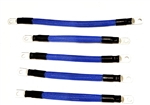 4 Gauge ACDC WIRE AND SUPPLY Golf Cart Braided Battery Cable Set, (Blue) E-Z-GO 1994 & UP MED/TXT 36V U.S.A Made