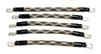 ACDC WIRE AND SUPPLY 2 Gauge Golf Cart Braided Battery Cable Set, (Rattle snake) E-Z-GO 1994 & UP MED/TXT 36V U.S.A Made