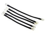 EZGO TXT 1994 & UP BLACK 4 Awg welding Cable Golf Cart Battery Cables