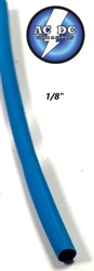 1/8" ID Blue Heat Shrink Tube 2:1 ratio wrap  1 FOOT /to 3mm