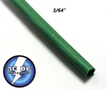 3/64 " inch 1.19mm Green 2:1 heat shrink tubing polyolefin (1 FOOT)