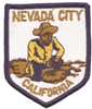 NEVADA CITY CALIFORNIA miner souvenir embroidered patch