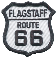 FLAGSTAFF ROUTE 66 embroidered patch