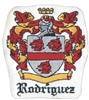 Rodriguez Coat of Arms or Family Crest embroidered patch