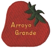 ARROYO GRANDE strawberry souvenir embroidered patch