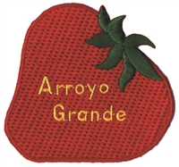 ARROYO GRANDE strawberry souvenir embroidered patch