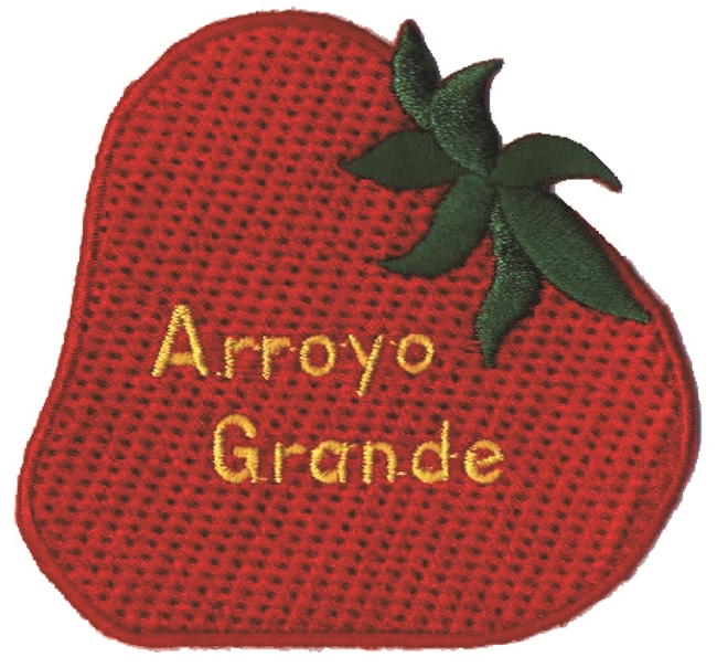 ARROYO GRANDE strawberry souvenir embroidered patch