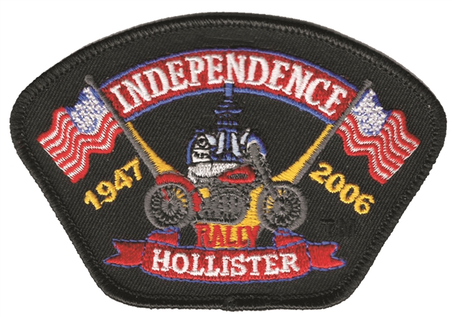 INDEPENDENCE RALLY HOLLISTER embroidered patch
