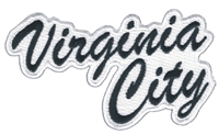 Virginia City script souvenir embroidered patch