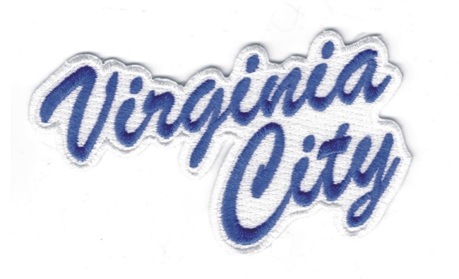 Virginia City script souvenir embroidered patch