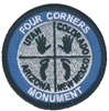 FOUR CORNERS MONUMENT UTAH COLORADO ARIZONA NEW MEXICO  EMBROIDERED PATCH