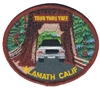 KLAMATH TOUR THRU TREE souvenir embroidered patch
