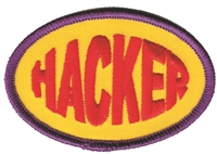 HACKER embroidered patch