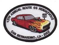 13TH ANNUAL ROUTE 66 RENDEZVOUS - SAN BERNARDINO  souvenir patch.